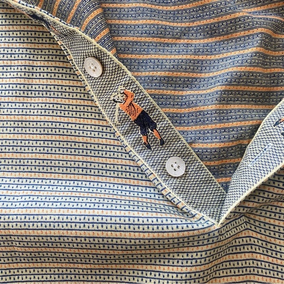 Bobby Jones Striped Mens GOLF Polo Shirt Large - Picture 2 of 9